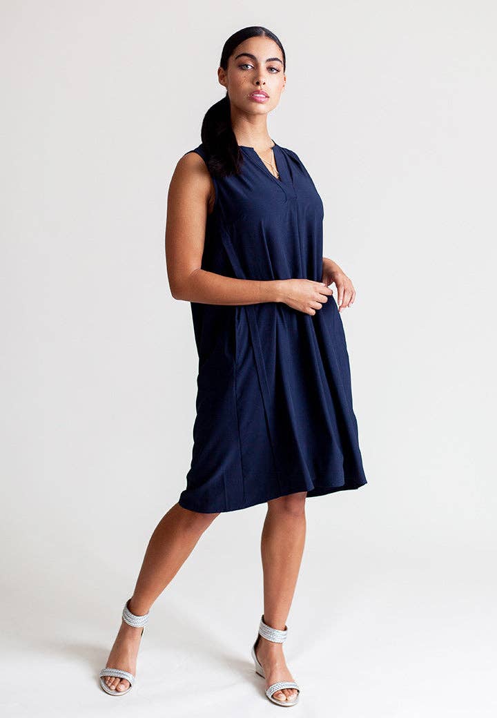 100% Washable A-Line Dress with Pockets