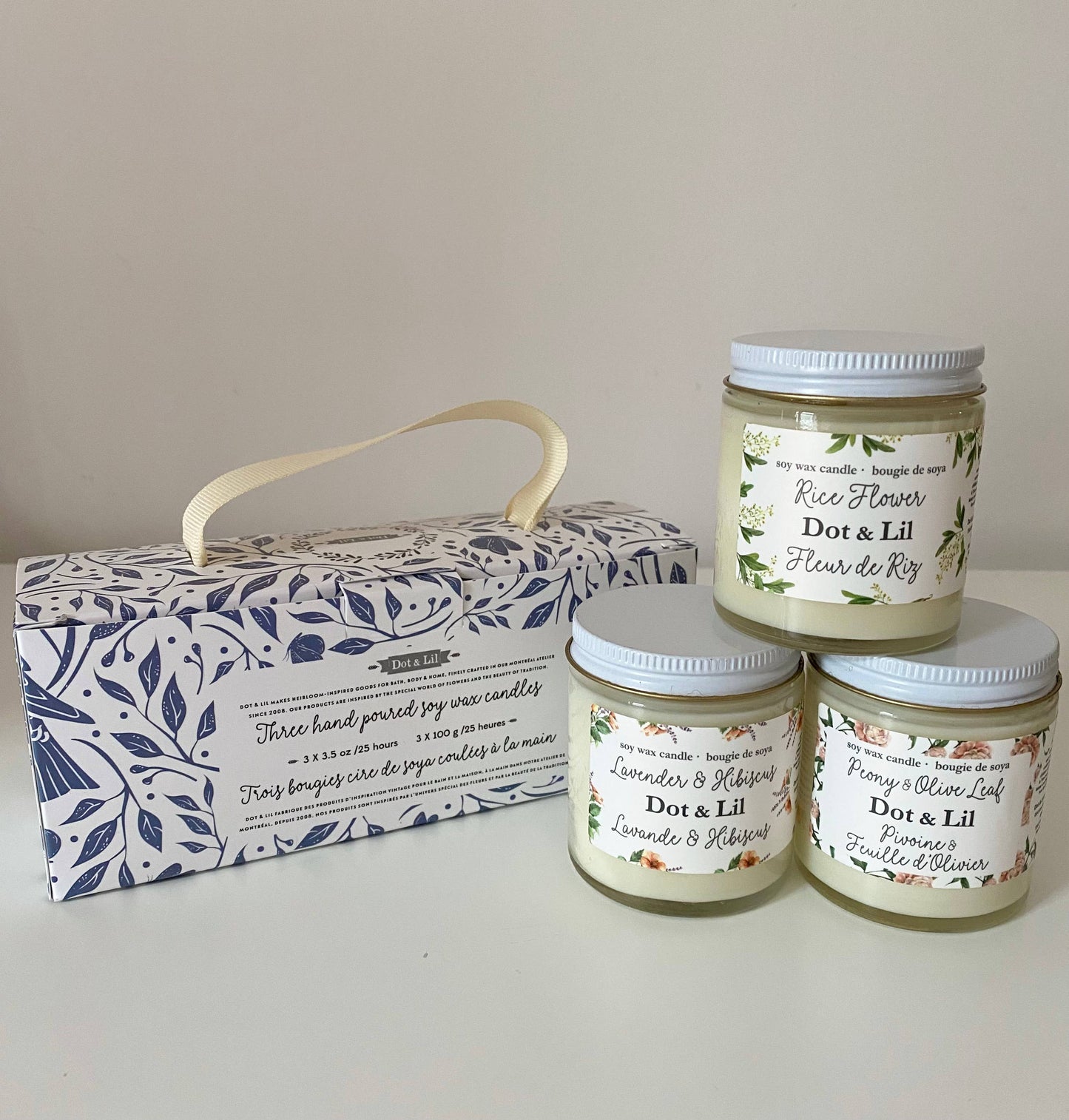 Candle trio gift set