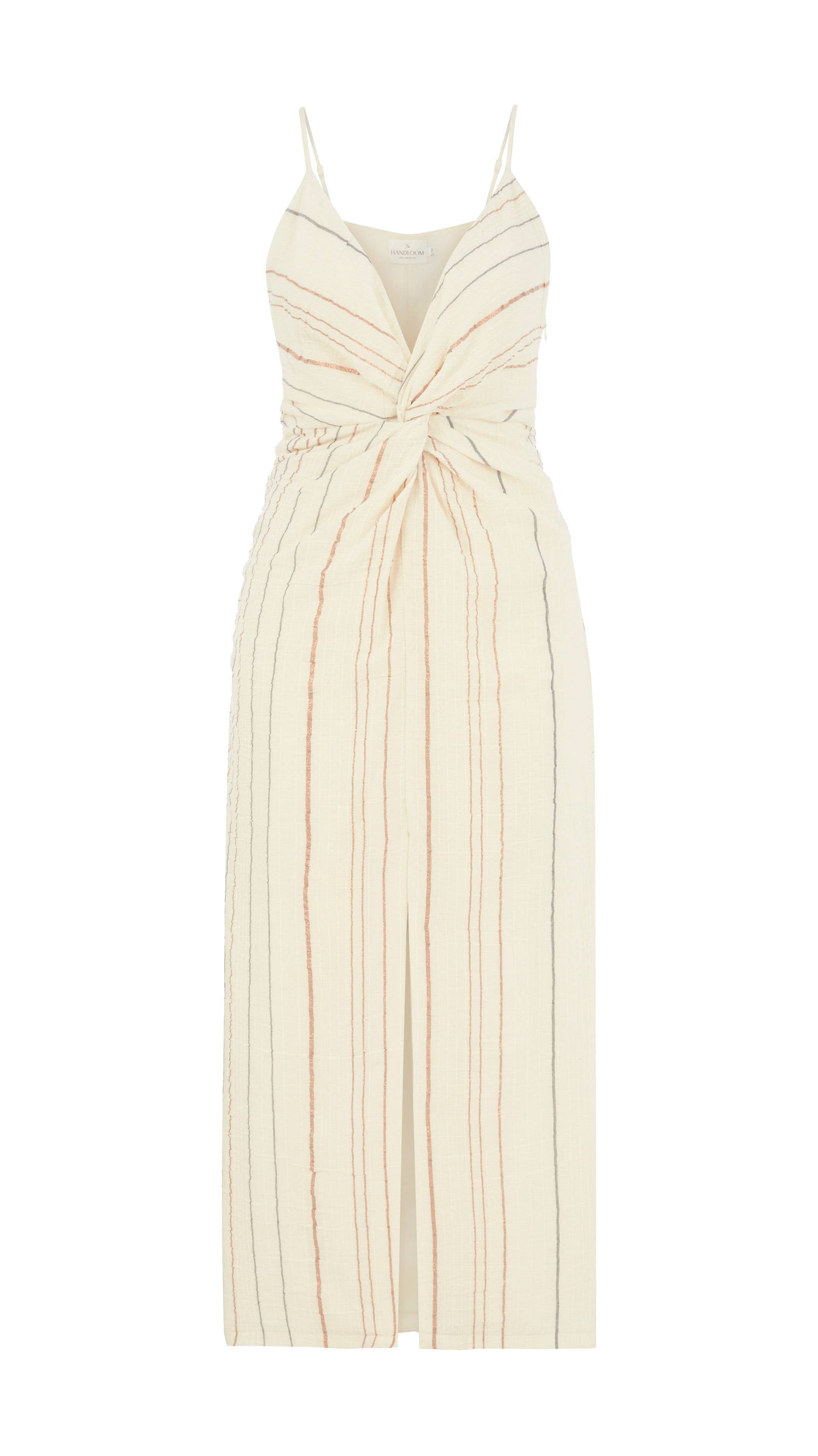 Celia Striped Dress - Natural With Stripes