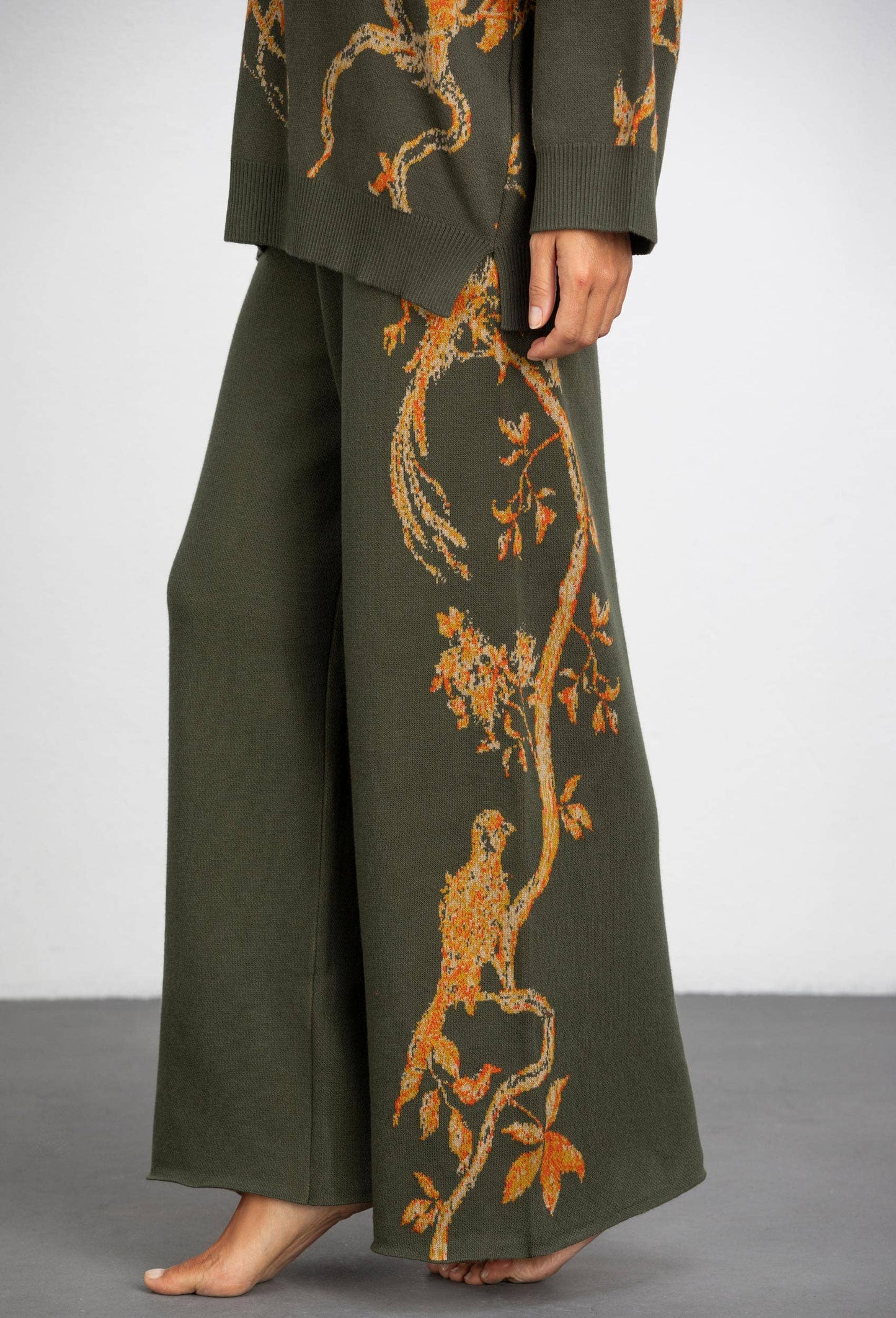 JACQUARD BIRDIE TROUSERS