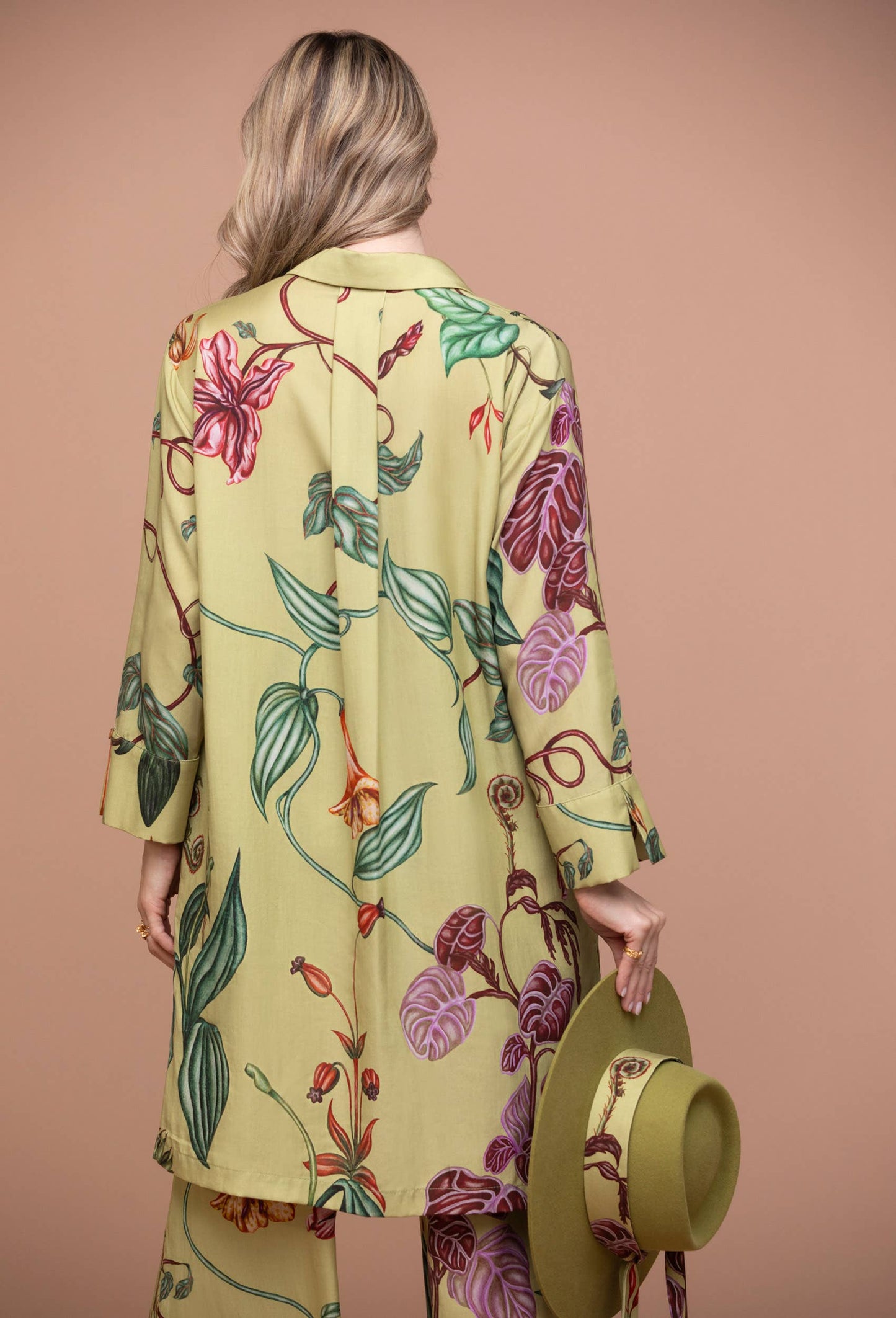 BOTANIC MAXI OVERSIZE SHIRT WITH VENTS