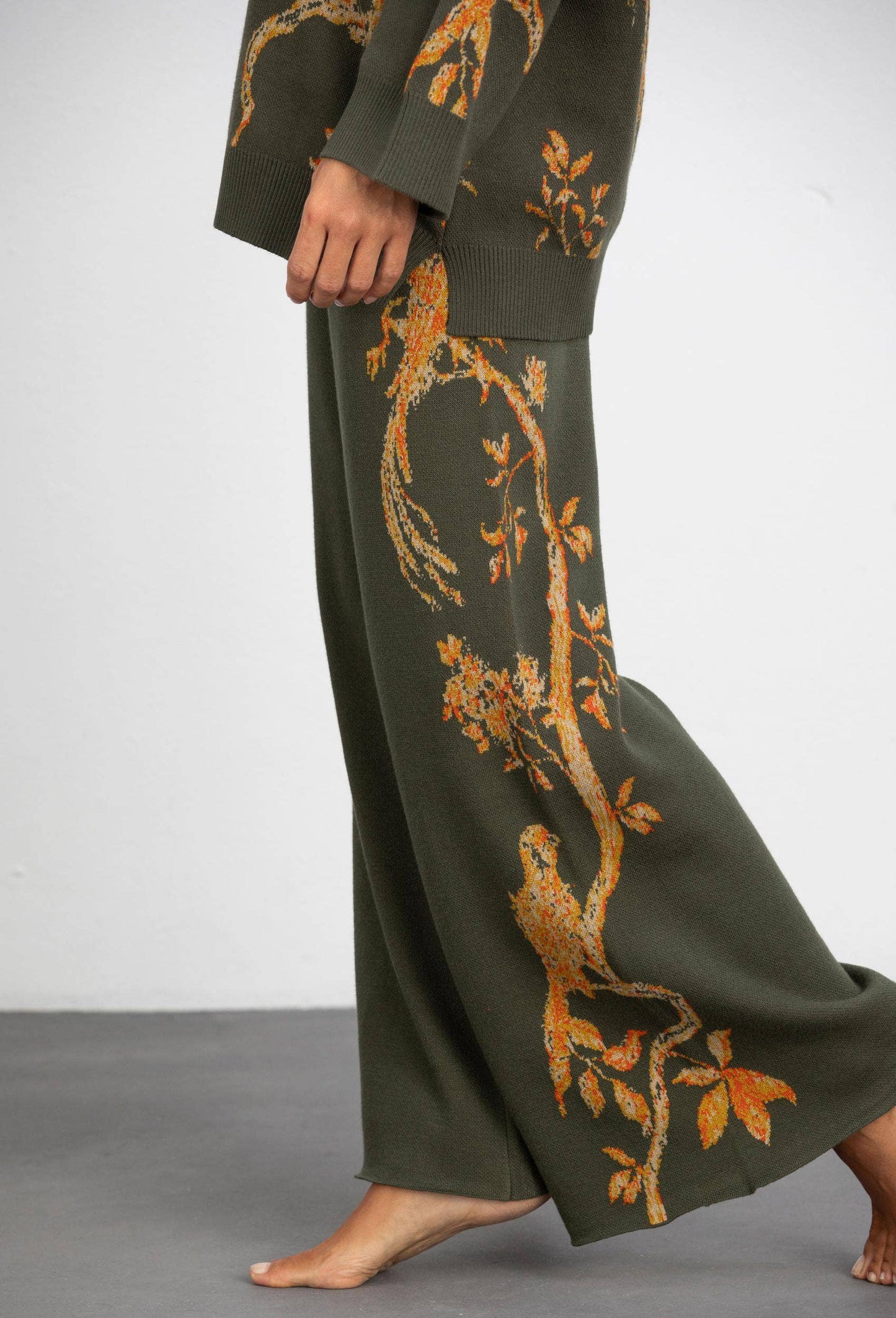 JACQUARD BIRDIE TROUSERS