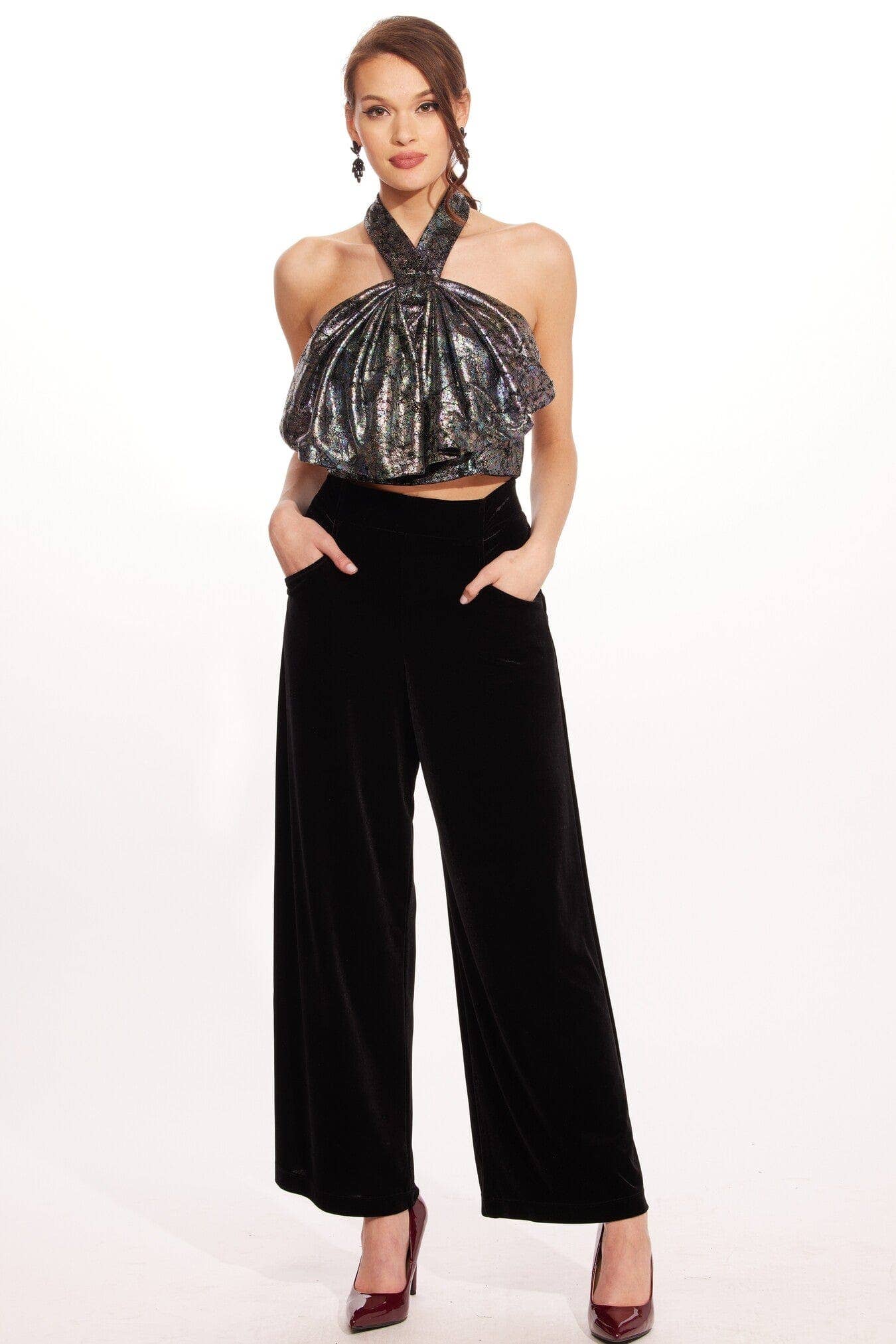 Hepburn Pant - Black Velvet