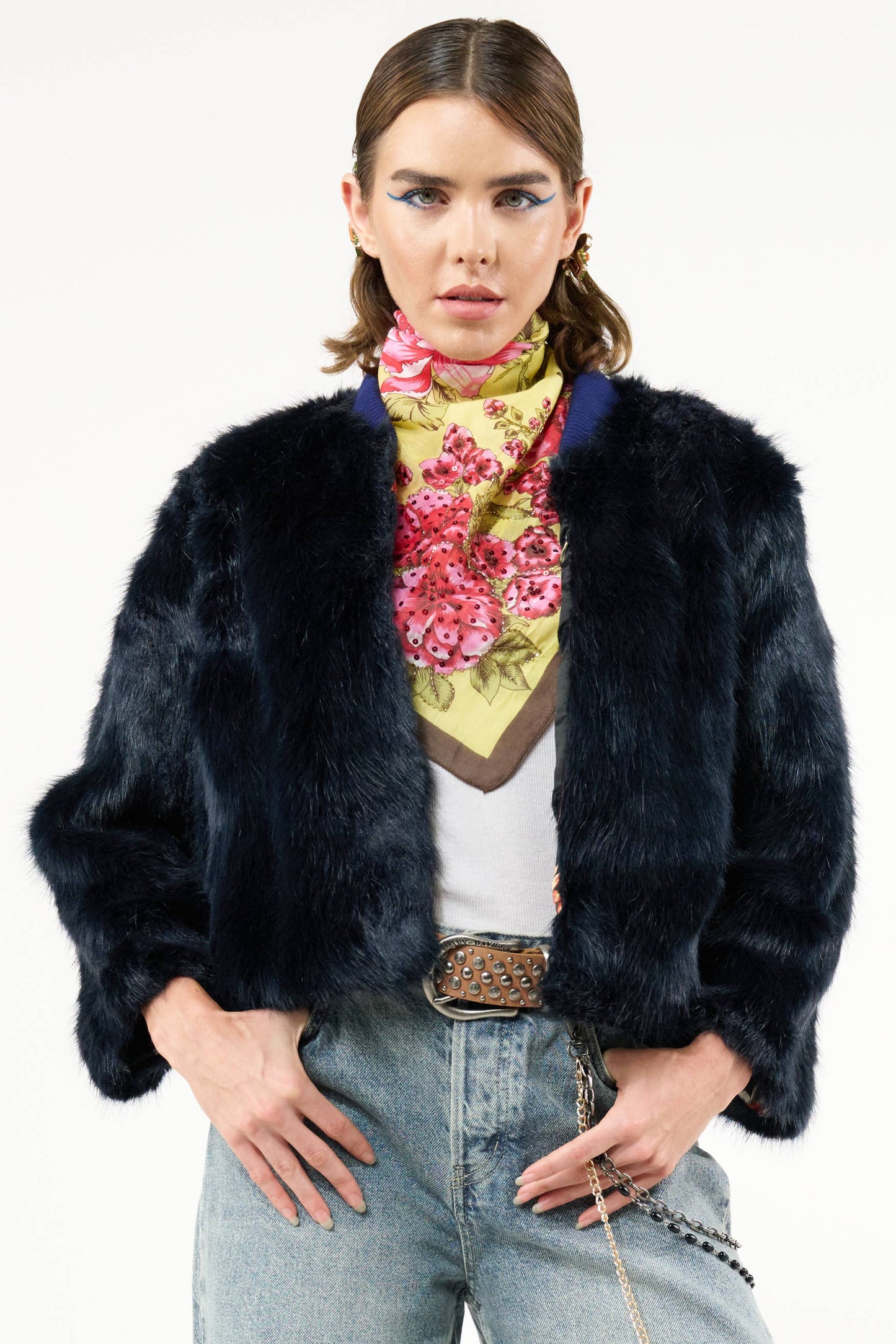 Gotha Fur Cropped Jacket