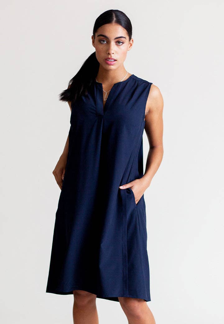 100% Washable A-Line Dress with Pockets