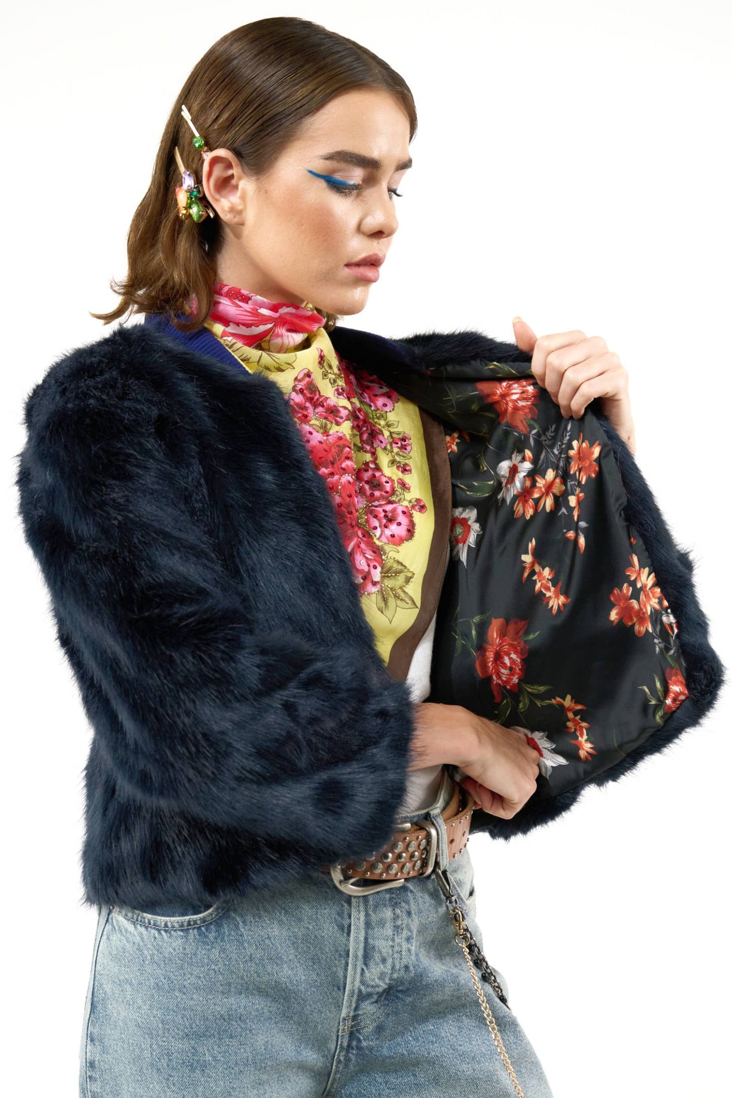 Gotha Fur Cropped Jacket