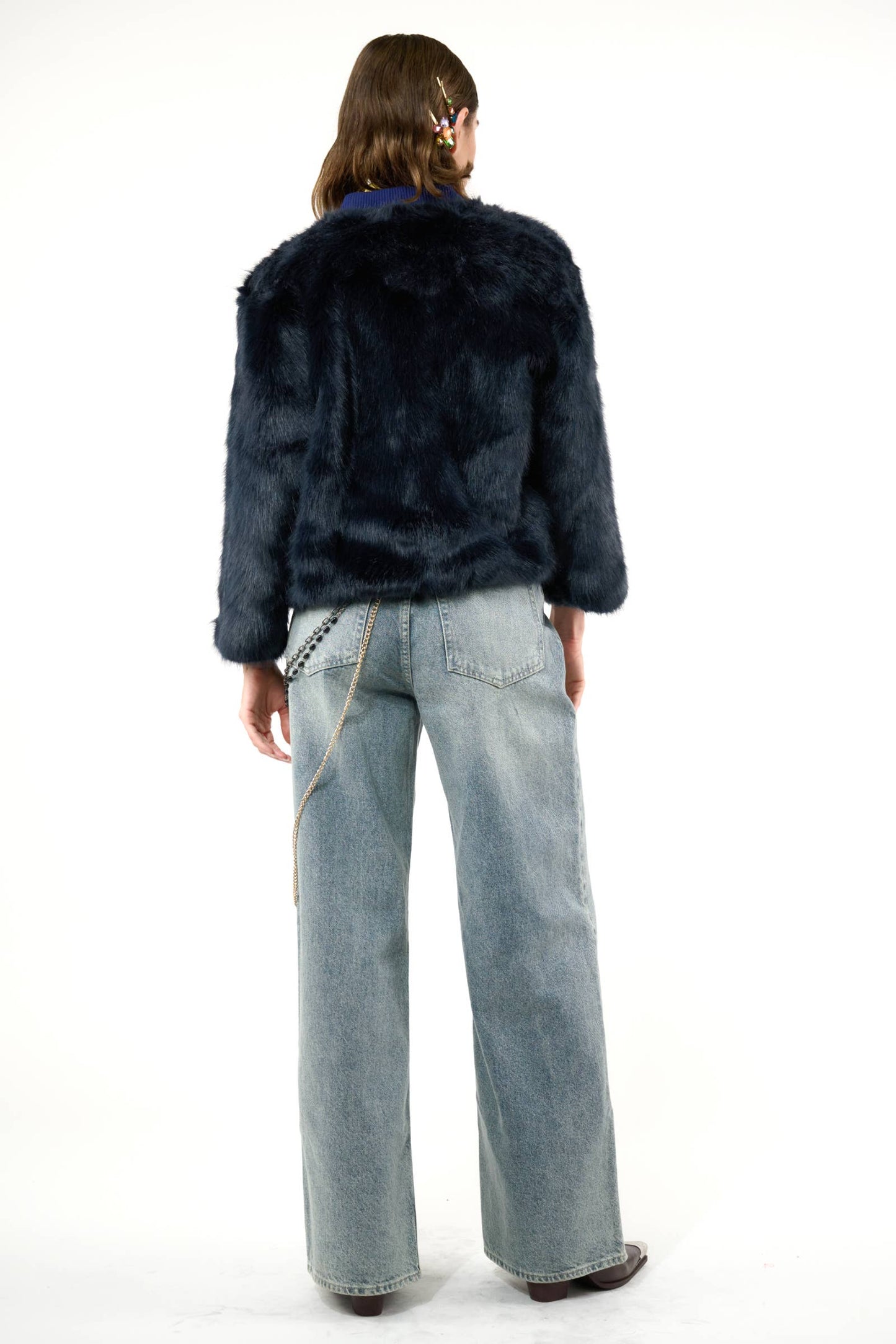 Gotha Fur Cropped Jacket