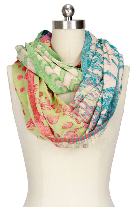 Loop Lime Red Scarf