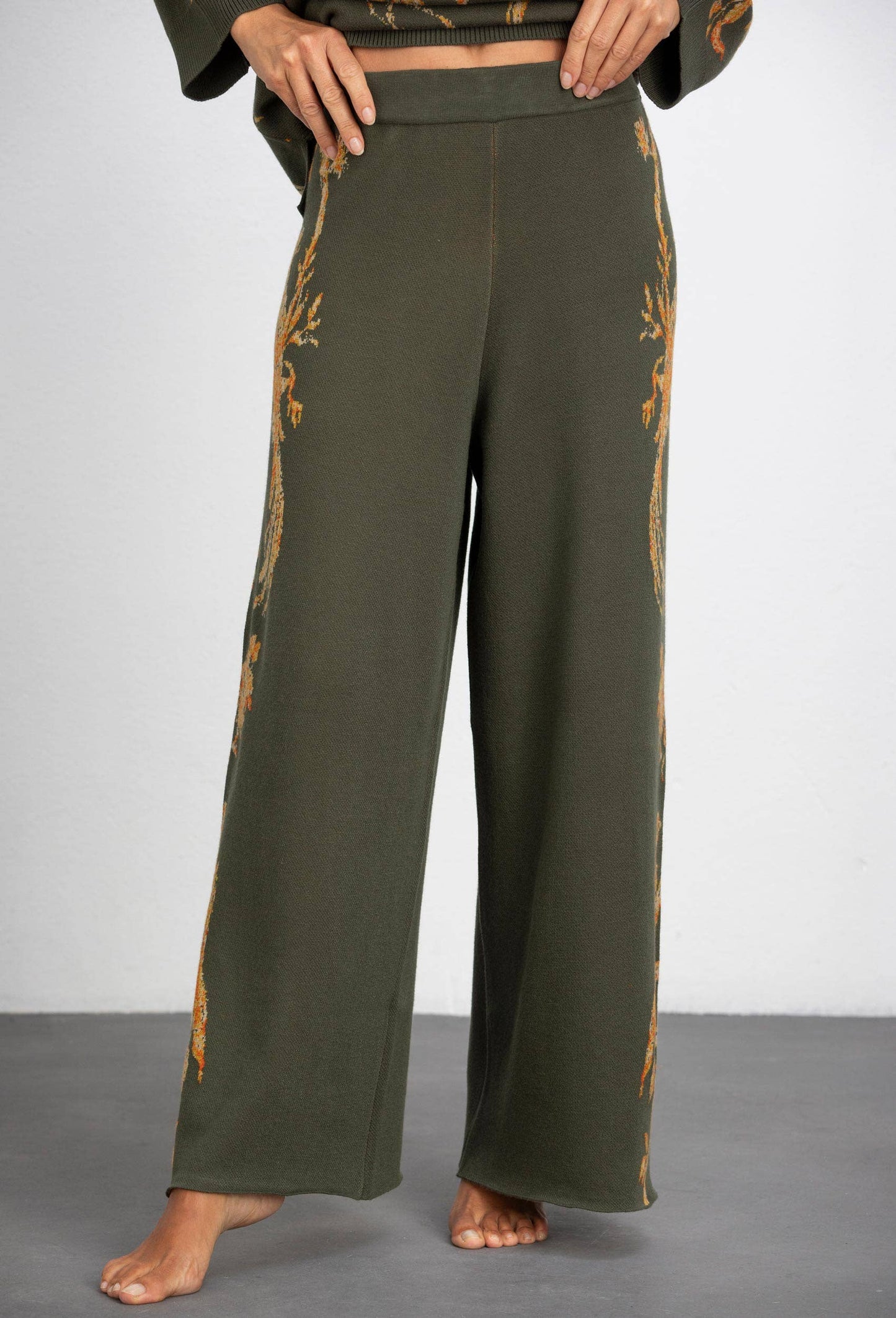 JACQUARD BIRDIE TROUSERS