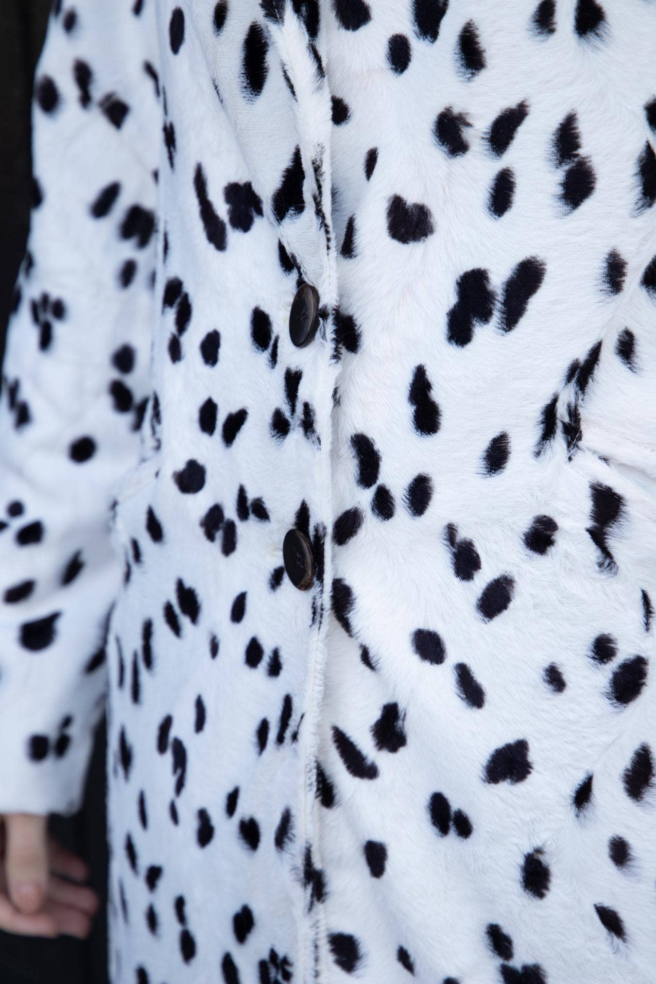 Holiday Double Breasted Long Camila Coat Dalmatian Dot